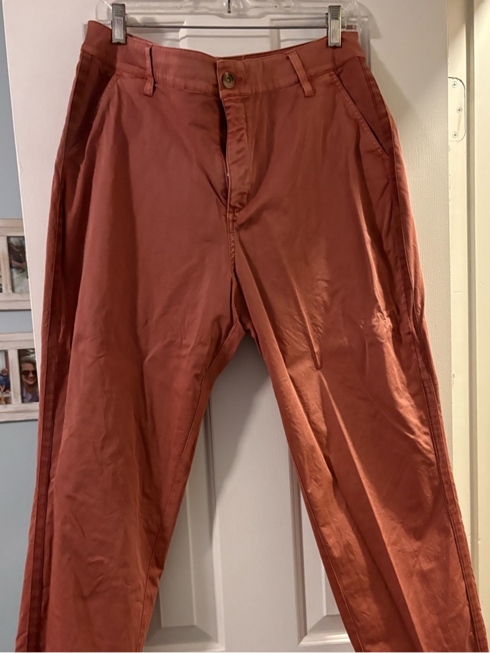 new directions Terracotta Straight-Leg Chinos